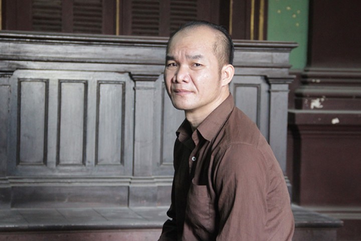 Hoàng Đức Dương tại tòa ngày 12/4. Ảnh: Tân Châu.