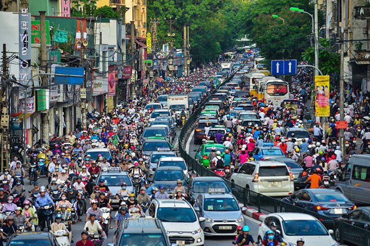 Đường phố Hà Nội. (Nguồn: Vietnam+)