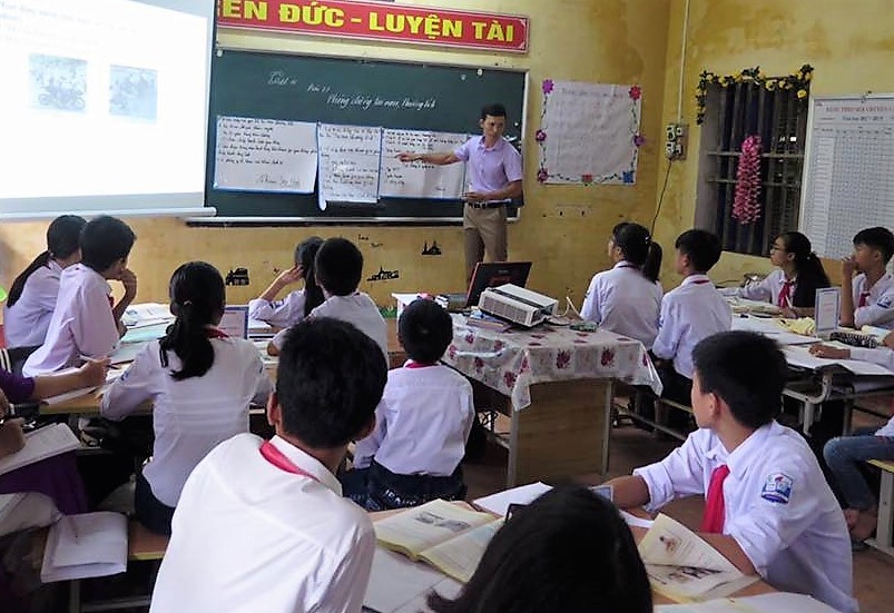 Một tiết dạy theo mô hình VNEN tại Trường THCS Nhuế Dương (Khoái Châu, Hưng Yên)