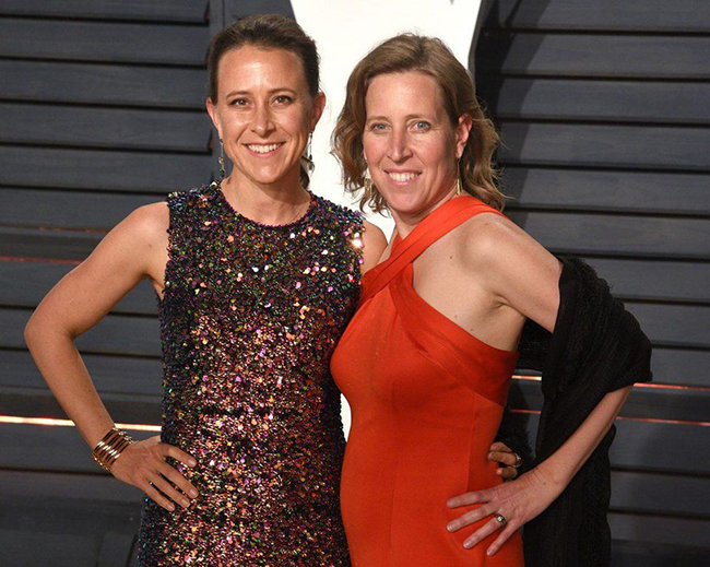 Hai chị em Anne và Susan Wojcicki.