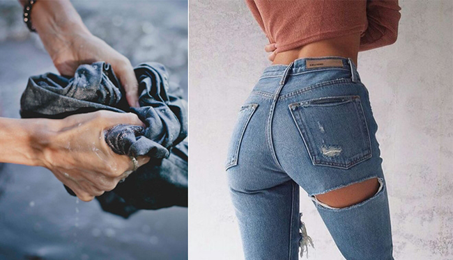 Mặc quần Jean bao lâu nay mà không biết bí kíp nới quần chật, thu quần rộng này thì quá phí