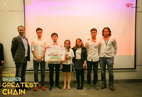 Đội Evil Geniuses -Trường ĐH Ngoại thương Hà Nội giành giải Nhất.