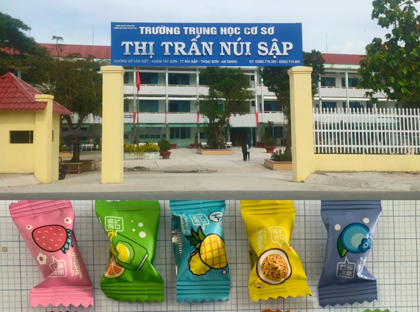 15 học sinh Trường THCS thị trấn Núi Sập (Thoại Sơn, An Giang) ăn "kẹo lạ" phải nhập viện đã trở lại trường học.