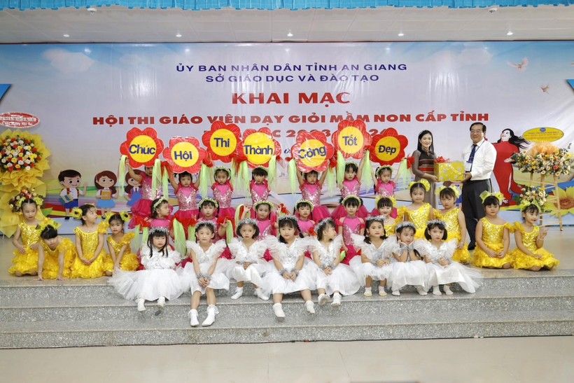 An Giang khai mạc Hội thi giáo viên dạy giỏi mầm non cấp tỉnh năm học 2023 - 2024.