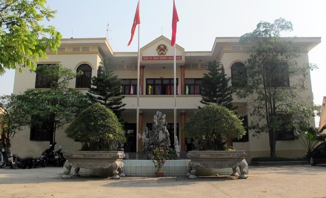 Trụ sở UBND phường Khai Quang nơi có Chủ tịch bị đình chỉ công tác
