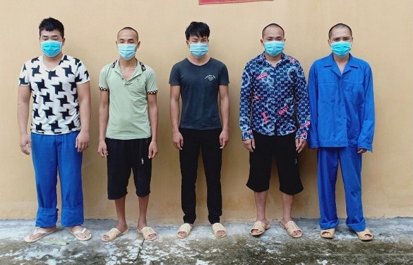 5 đối tượng bị khởi tố, bắt giam liên quan đến vụ tàn phá ở Hà Giang. Ảnh: Công an Hà Giang