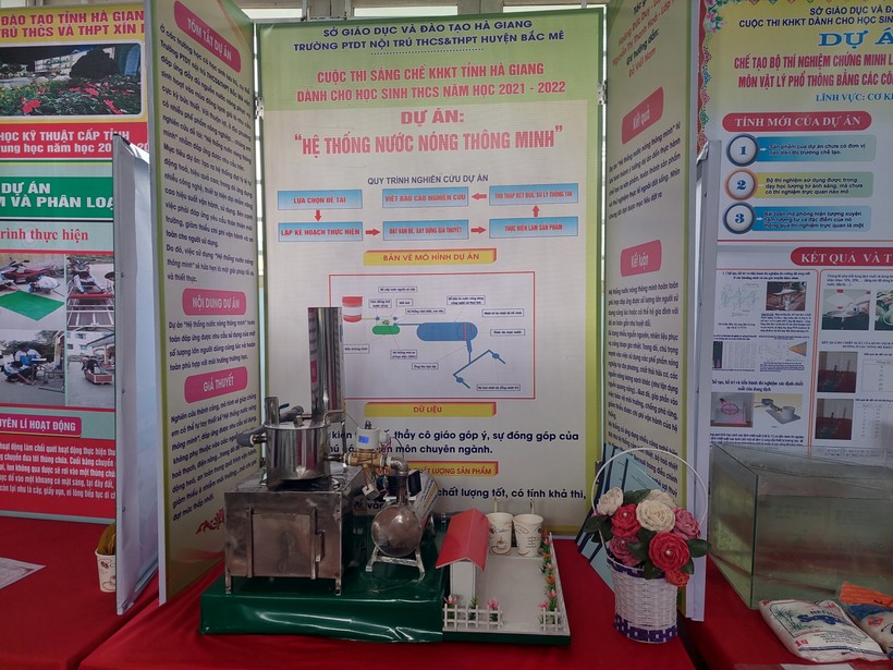 Dự án “Hệ thống nước nóng thông minh” của học sinh Trường PTDT nội trú - THCS và THPT huyện Bắc Mê