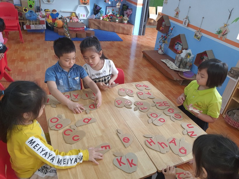 Hoạt động giáo dục tại Trường MN Hùng Vương