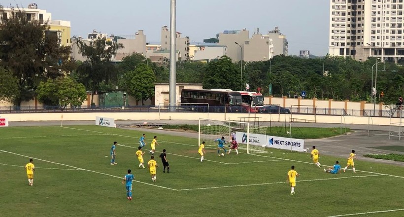 Tình huống dẫn đến bàn thắng duy nhất của trận đấu cho CLB Hải Nam