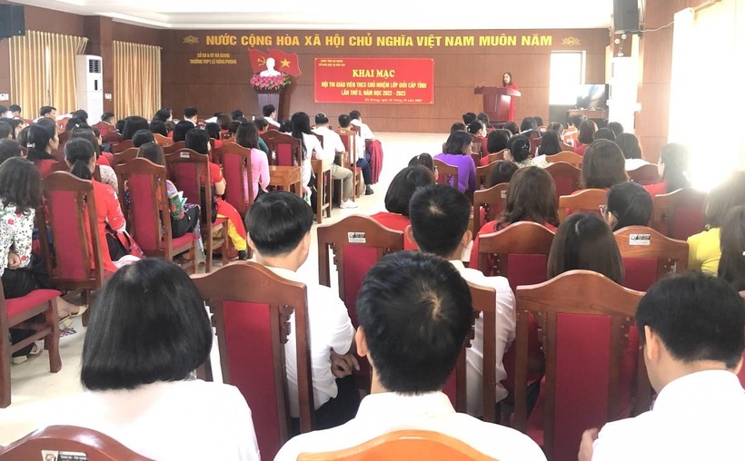 132 giáo viên tại Hà Giang tham dự hội thi giáo viên chủ nhiệm giỏi cấp THCS