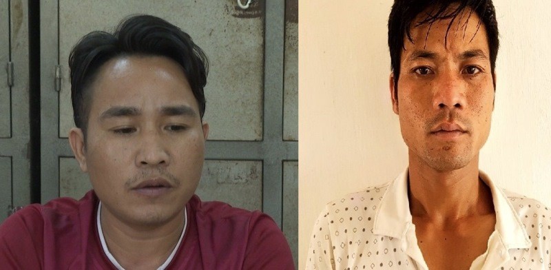 2 đối tượng bị bắt vì tàng trữ, mua bán chất ma túy. Ảnh: Công an tỉnh Phú Thọ