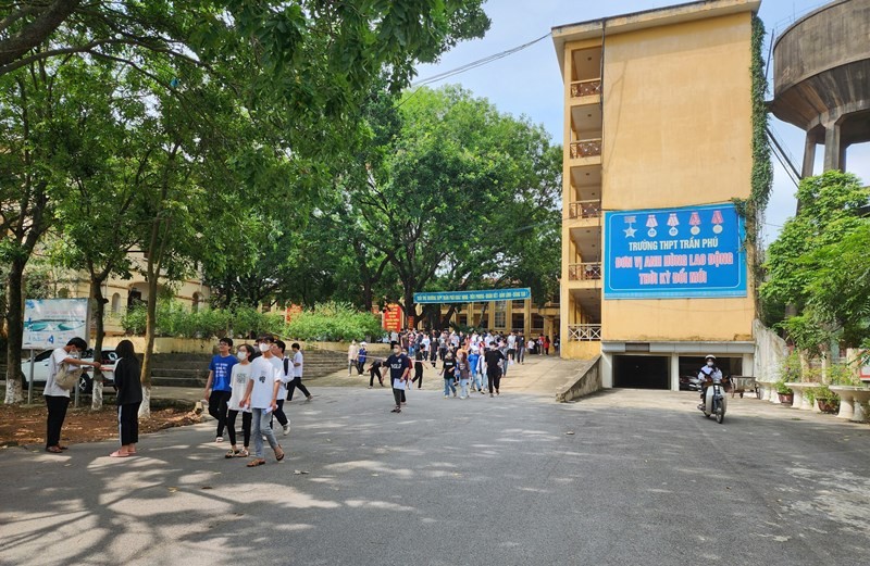 Điểm thi Trường THPT Trần Phú (Vĩnh Yên, Vĩnh Phúc).