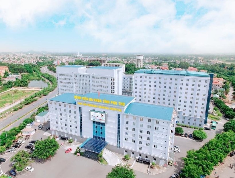 Hình ảnh tổng thể Bệnh viện đa khoa tỉnh Phú Thọ.