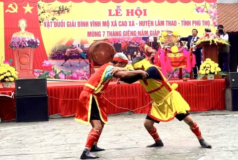 Độc đáo Lễ hội vật đuổi ở Cao Xá, Lâm Thao, Phú Thọ.