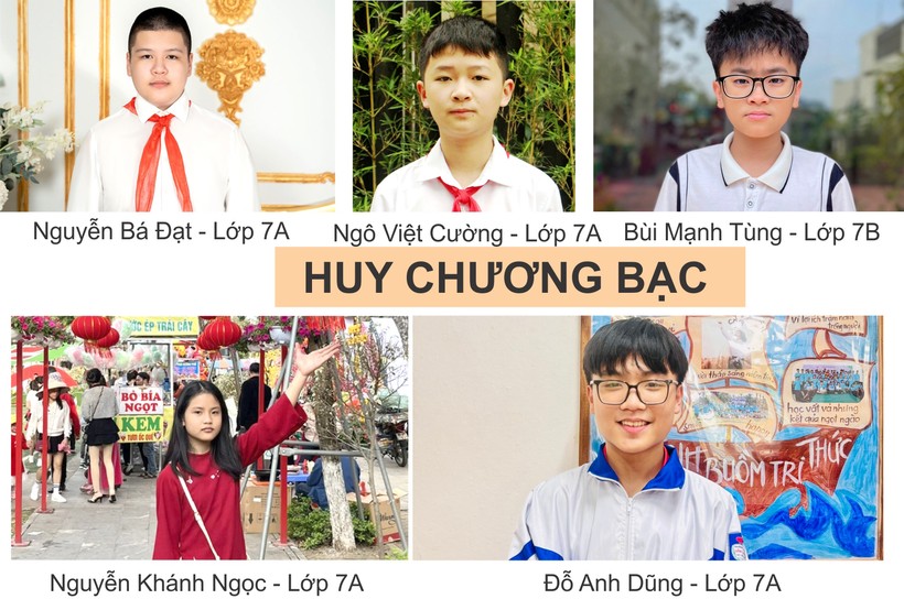 5 học sinh trường THCS Văn Lang đoạt huy chương Bạc giải STEM Olympiad 2024 vòng thi quốc tế.