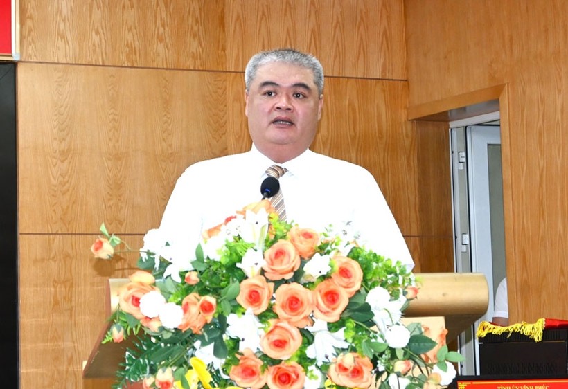 Ông Nguyễn Việt Phương phát biểu nhận nhiệm vụ.