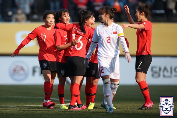 ĐT nữ Việt Nam kết thúc vòng loại thứ 3 với thất bại trước Hàn Quốc