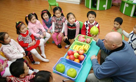 Hà Nội: Triển khai làm quen với ngoại ngữ cho trẻ mẫu giáo