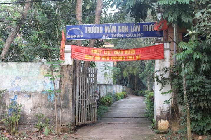 Trường mầm non Lâm Trường, xã Điền Quang, huyện Bá Thước, Thanh Hóa.