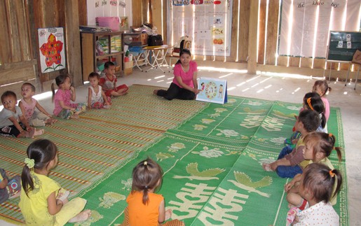 Tăng cường tiếng Việt cho trẻ mầm non dân tộc thiểu số