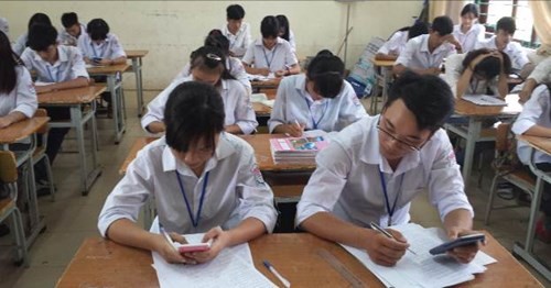 Học sinh Trường THPT Yên Dũng số 3 trước kỳ thi THPT quốc gia 2017