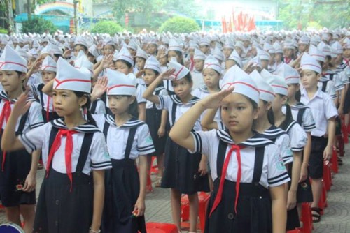 Học sinh Trường tiểu học Thọ Sơn (Phú Thọ).