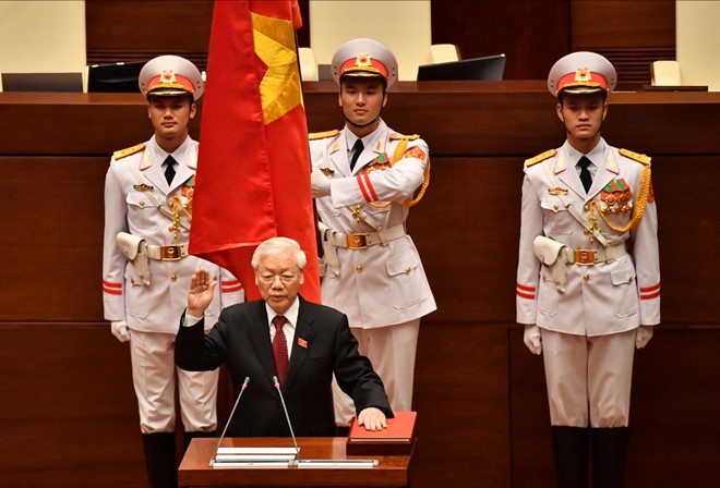 Chủ tịch nước Nguyễn Phú Trọng tuyên thệ nhậm chức