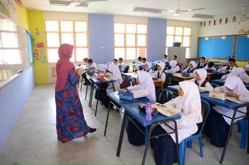 Một lớp học ở Malaysia. Ảnh minh họa/internet