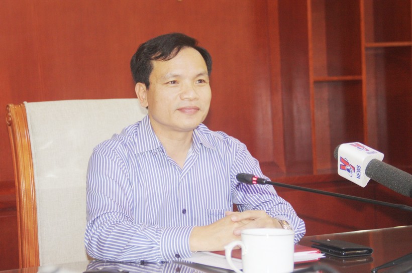 Ông Mai Văn Trinh – Cục trưởng Cục Quản lý chất lượng (Bộ GD&ĐT) trả lời báo chí chiều 12.3