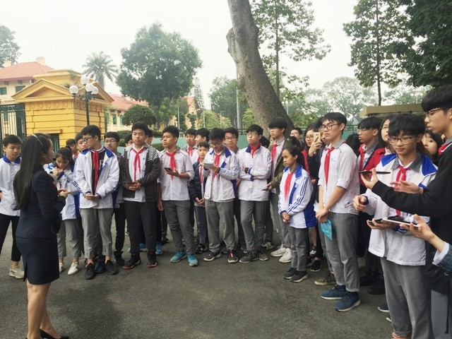 Học sinh trường Ban Mai trong dự án học tập trải nghiệm