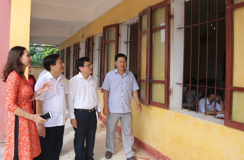 Ban chỉ đạo thi THPT quốc gia đã đi kiểm tra công tác tổ chức thi THPT quốc gia tại Thái Bình.