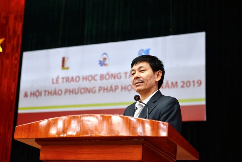 PGS.TS Trần Văn Tớp, Phó hiệu trưởng Trường ĐH Bách khoa Hà Nội phát biểu.