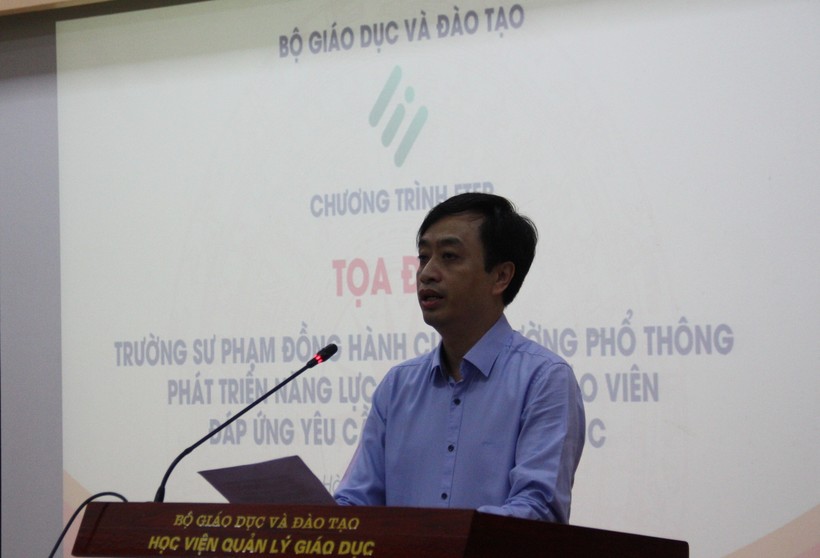 Ông Nguyễn Ngọc Dũng, Giám đốc Ban Quản lý Chương trình ETEP, phát biểu tại tọa đàm