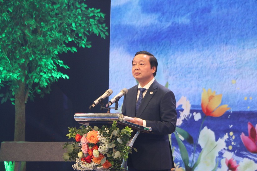 Phó Thủ tướng Trần Hồng Hà phát biểu tại chương trình "Thay lời tri ân" năm 2023.