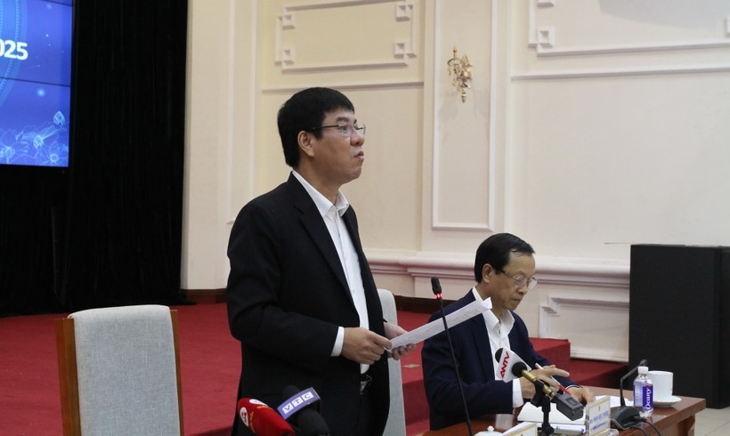 Ông Huỳnh Văn Chương, Cục trưởng Cục Quản lý chất lượng, Bộ GD&ĐT thông tin về phương án tổ chức kỳ thi.