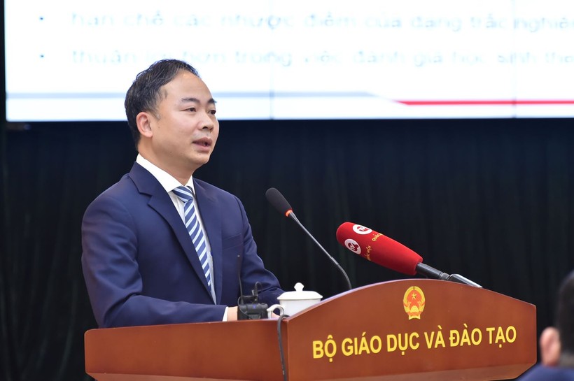 Phó Cục trưởng Cục Quản lý chất lượng Nguyễn Ngọc Hà phát biểu tại hội thảo.