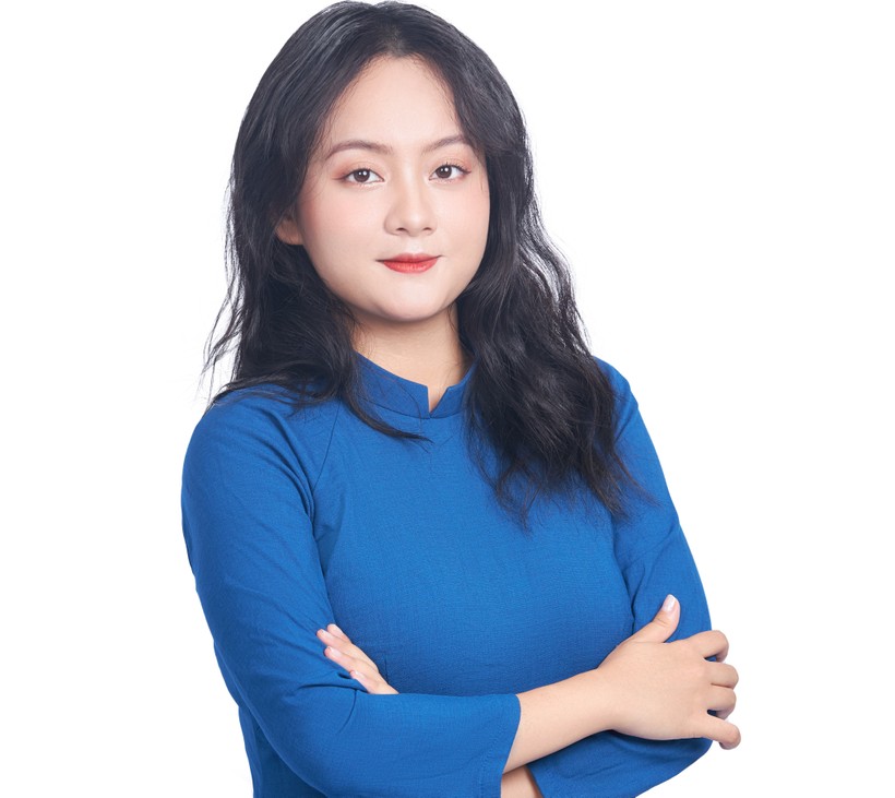 Cô Vũ Hoài Thu, giáo viên Ngữ văn Trường THPT Ban Mai (Hà Đông, Hà Nội).