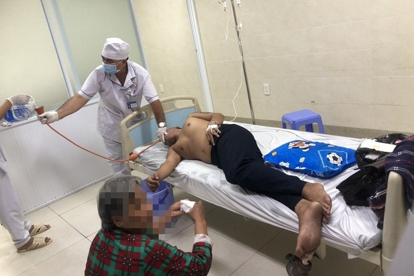 Bệnh nhân L trong quá trình điều trị tại Bệnh viện Đa khoa tỉnh Cà Mau