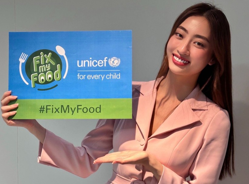 Hoa hậu Lương Thùy Linh thể hiện trình tiếng Anh xuất sắc tại sự kiện UNICEF 