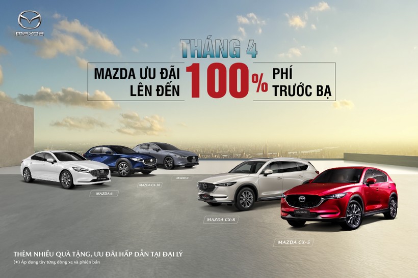 Mazda ưu đãi đặc biệt trong tháng 4