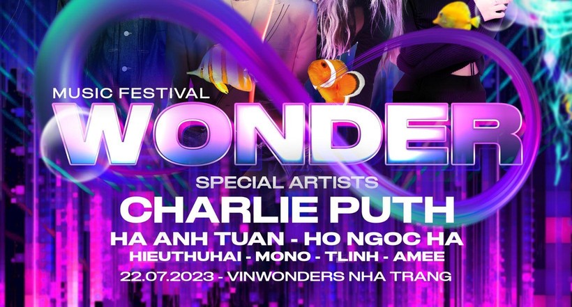 8wonder công bố dàn sao Việt biểu diễn cùng Charlie Puth