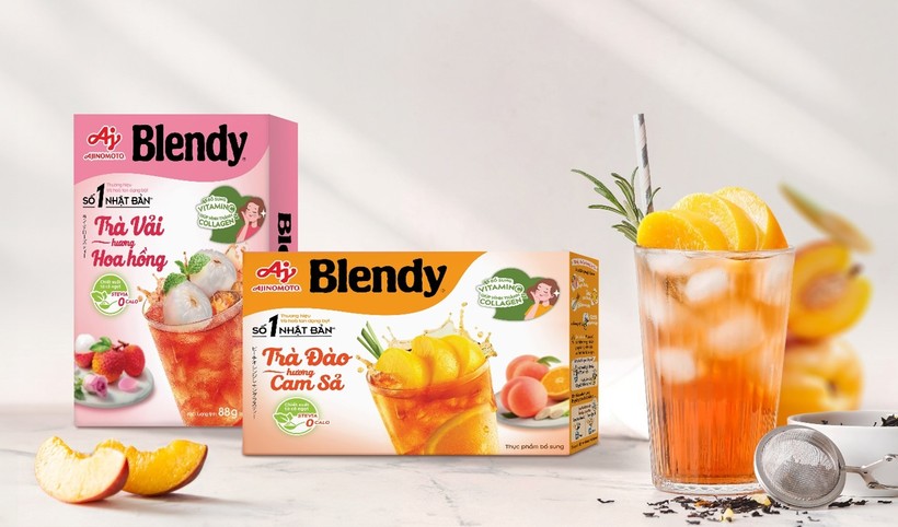 Trà Blendy® Trà đào cam sả là sự kết giữa vị đào chua ngọt và hương cam sả thật thư giãn