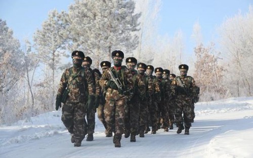 Các binh sỹ của Quân giải phóng Nhân dân Trung Quốc. Ảnh: Reuters