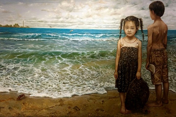 Tác phẩm “Tuổi thơ tôi” của họa sỹ Nguyễn Văn Bảy đã giành giải Nhì Giải thưởng Hội Mỹ thuật Việt Nam