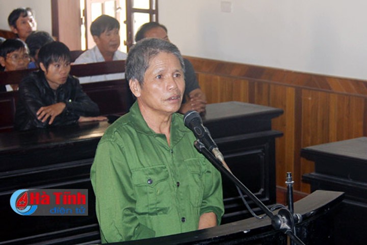 Bị cáo Lê Thanh Bình tại phiên tòa