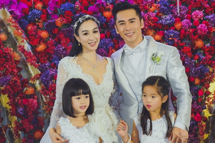 Sao nữ gốc Việt rạng rỡ bên chồng, con riêng ở hôn lễ lần 3