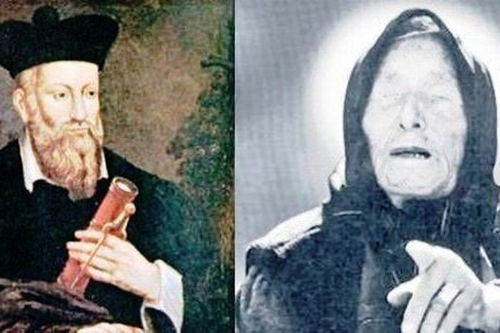 Hai nhà tiên tri nổi tiếng Nostradamus (trái) và Vanga