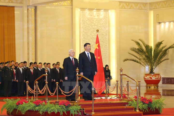 Trung Quốc tổ chức lễ đón trọng thể Tổng Bí thư Nguyễn Phú Trọng
