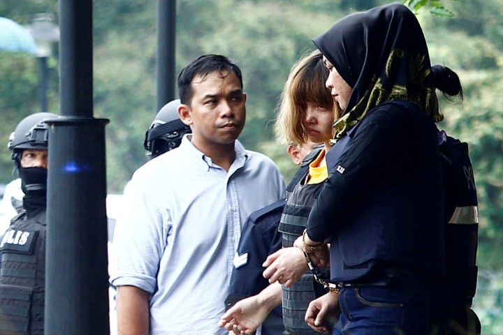 Nghi phạm Đoàn Thị Hương ra tòa ngày 1/3. Ảnh: AFP.