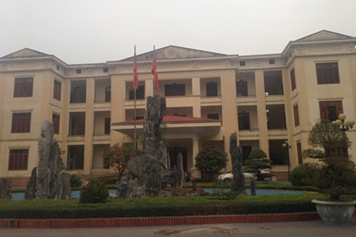 UBND huyện Quảng Xương nơi ông Tấn từng giữ chức Trưởng phòng Tư pháp